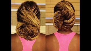 Crossed Out Low Locs Bun