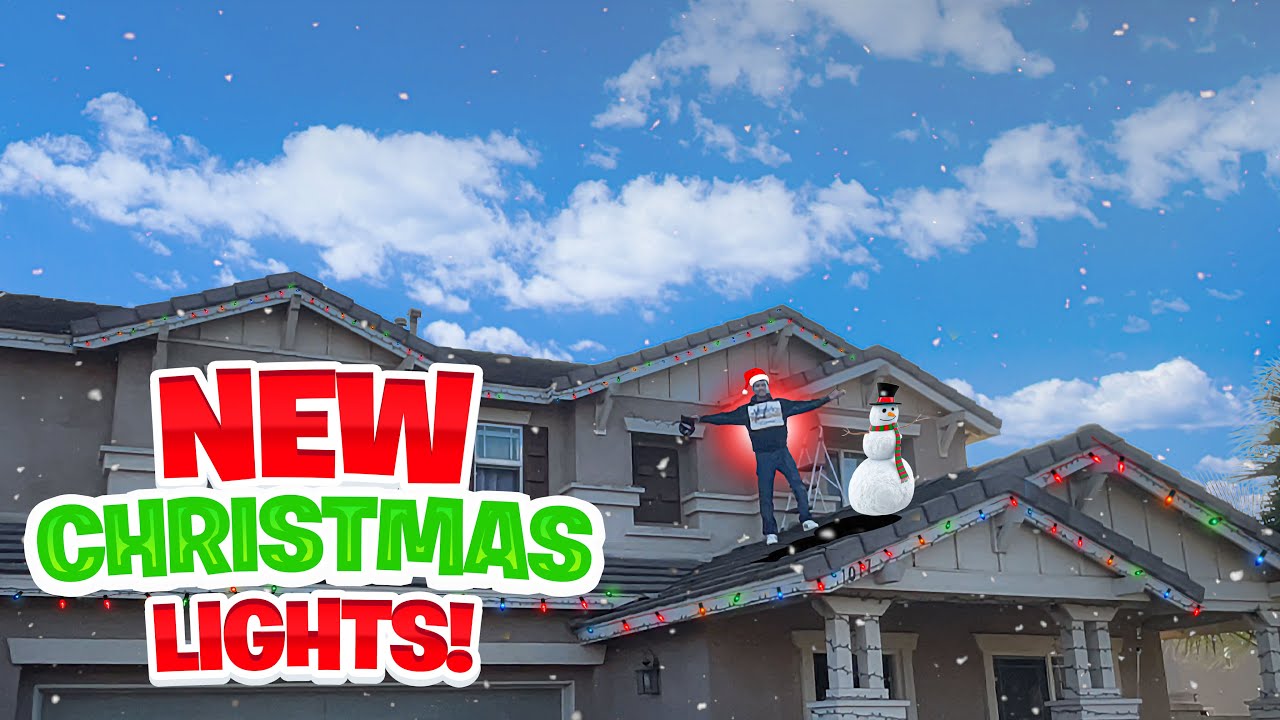 Decorating Our House With Lights Vlogmas Day 03 Youtube