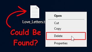 Where Do Deleted Files Go? in 1min