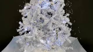 vidaXL Xmas Tree Snowfall 140cm