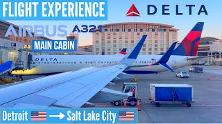 🇺🇸  FLIGHT EXPERIENCE -  Delta Air Lines  Airbus A321-200   Detroit → Salt Lake City   Main Cabin