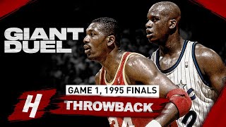 The Game Young Shaq FACED PRIME Hakeem Olajuwon! INTENSE Game 1 Duel Highlights | 1995 NBA Finals