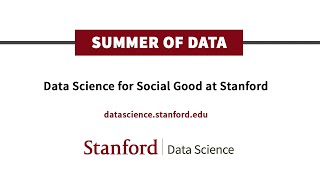 Stanford | Data Science: Summer of Data 2020