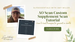 AO Scan Custom Supplement Scan Tutorial