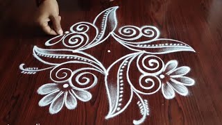 simple easy latest daily kolams (5×1) dot's....