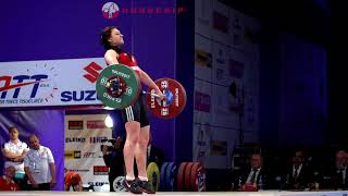 Jolanta Wior (75) - 95kg Snatch @ 2017 European Championships