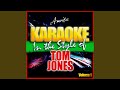 At This Moment (In the Style of Tom Jones) (Karaoke Version)