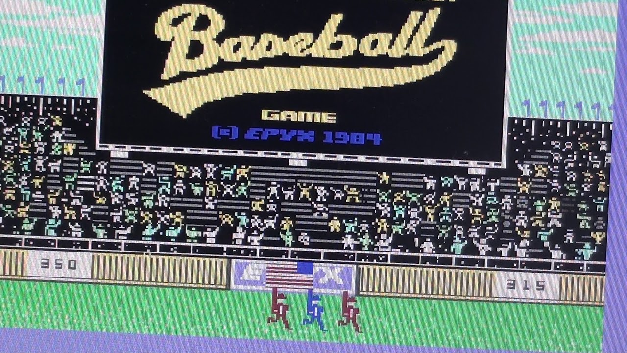 C64 The World Greatest Baseball Game 1984 - YouTube