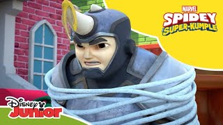 🦏 Nie dzisiaj Nosorożcu | Spidey i super-kumple | Disney Junior Polska