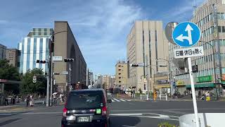 MOVING JAPAN【road trip】TOKYO JAPAN【moving car】TOKYO-TO【back road】SHINJUKU-KU SHINANOMACHI