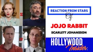 Reaction From Stars on JOJO RABBIT | Scarlett Johansson, Sam Rockwell, Rebel Wilson, Taika Waititi