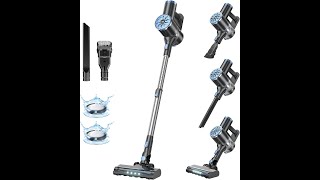 Cordless Vacuum Cleaner with Self-Standing, LED Screen Stick Vacuum Cleaners for Home,