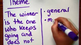 Theme vs Main Idea