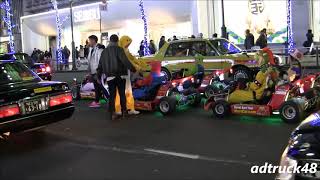 渋谷を走行するマリオカート軍団！時には車道で絡む奴もいる