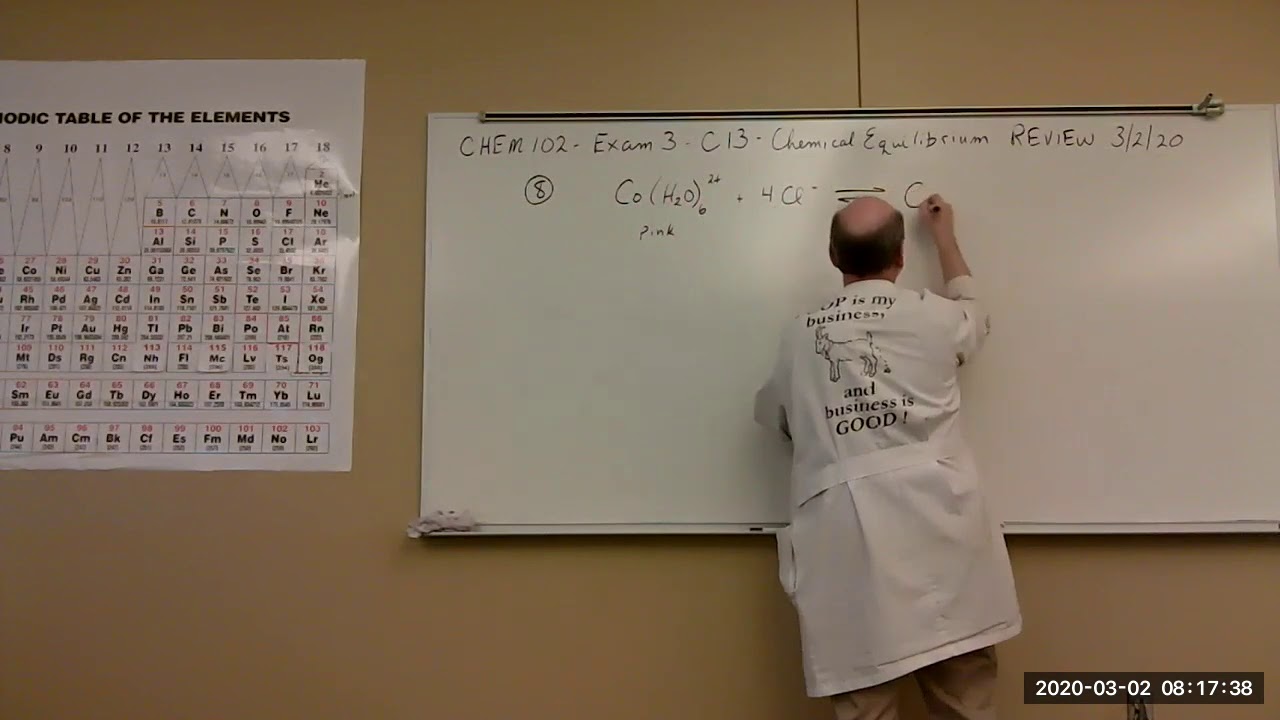 Chem102 S2020 Exam3 C13 Review20200302 Youtube