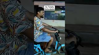 Yulu Bike 🚲 You Should Try 😜 In Bangalore, Fun #shortsvideo #shorts #yulubikes  #rentalbike