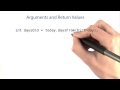 Arguments and Return Values Exercise - Intro to Java Programming