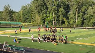 Northridge High School,  Middlebury, IN - freshman football team week 1. first drive. Titov, Samuel