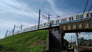 東武アーバンパークライン81113F 各駅停車柏行き春日部～藤の牛島駅間通過