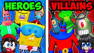 HEROES vs VILLAINS Units In Spongebob TD