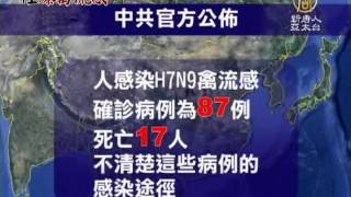 【H7N9_禽流感_中國新聞】WHO：中國逾半H7N9病例無接觸禽類