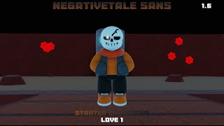 UTPD: LV 1 - Negative Sans (sixth character) #roblox #undertale #showcase