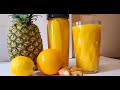 pineapple orange ginger & lemon juice,  health benefits of pineapple, benefits of pineapple juice