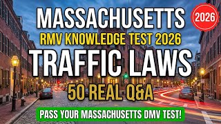 Massachusetts DMV Traffic Laws Practice Test 2026 — 50 Must-Know Permit Test Questions