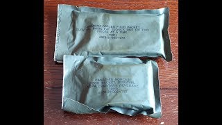 1994 Canadian Forces Food Packet Survival Basic \u0026 Survival Supplementary Beverage