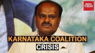 Karnataka Coalition Crisis : CM Kumaraswamy Back In India After U.S Visit