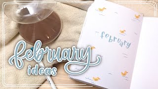 3 EASY BULLET JOURNAL THEMES | February Plan With Me | February 2023 Bullet Journal Setup