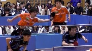 TableTennis 下山,松平 協発ｷﾘﾝ vs 足立,濱川 日鉄住物 日本卓球リーグ 2013.11.1