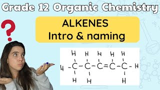 Alkenes Grade 12 Chemistry: All about alkenes and naming alkenes