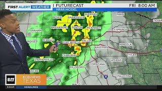 Cold rain coming to North Texas