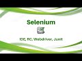 Selenium Tutorial - What is Selenium - Selenium Tutorial, Selenium IDE, RC, Selenium Webdriver Junit