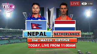 🔴Live: NEP vs NED - 5th Match T20I Tri Series 2024 | NEPAL vs NETHERLANDS Live Match_nepal cricket