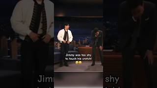 Jimmy Fallon Too Shy To Touch His…..As Jungkook Shows Him The Dance Step #jimmyfallon #goldenmaknae