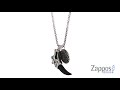 John Hardy Legends Naga Charm Pendant Necklace with Silver Sheen Obsidian SKU: 9118685