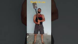 make a Hanuman Gada or Mugdhar or Indian mace ball at home # #homeworkout #strength #fitness #gym