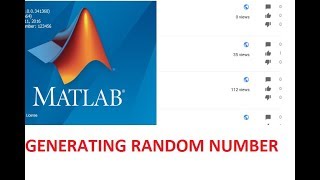 Generating Random Number in MATLAB Random Permutation, Random Integer