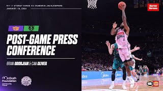 Kings vs JackJumpers: Brian Goorjian and Cam Oliver post-game press conference