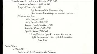 History 20 World History Lecture 21 Ancient Rome part 1