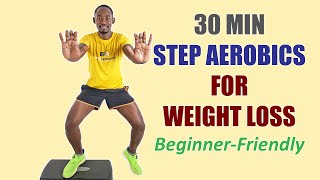 30 Minute Beginner-Friendly Step Aerobics Workout for Weight Loss