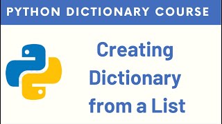 #8 Python Dictionary | How to create Python dictionary from Lists with Exercise