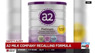 a2 Milk Company recalling formula