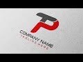 T P Logo Design In Coreldraw | TP Logo Design | Alphabet Logo Design In Coreldraw