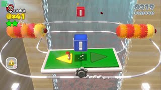 【ワールド3-7】あっちこっち トロッコの谷 グリーンスター ハンコ 攻略【Wii U版 スーパーマリオ 3Dワールド】