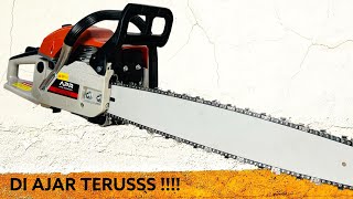 CHAINSAW APR JAPAN. GERGAJI MESIN 2 TAK 58CC RASA 250CC SEPERTI KESIN BOR UP