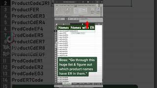 Excel tip to count number of cells with certain letters or words