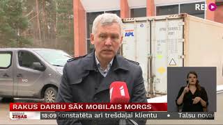 RAKUS darbu sāk mobilais morgs